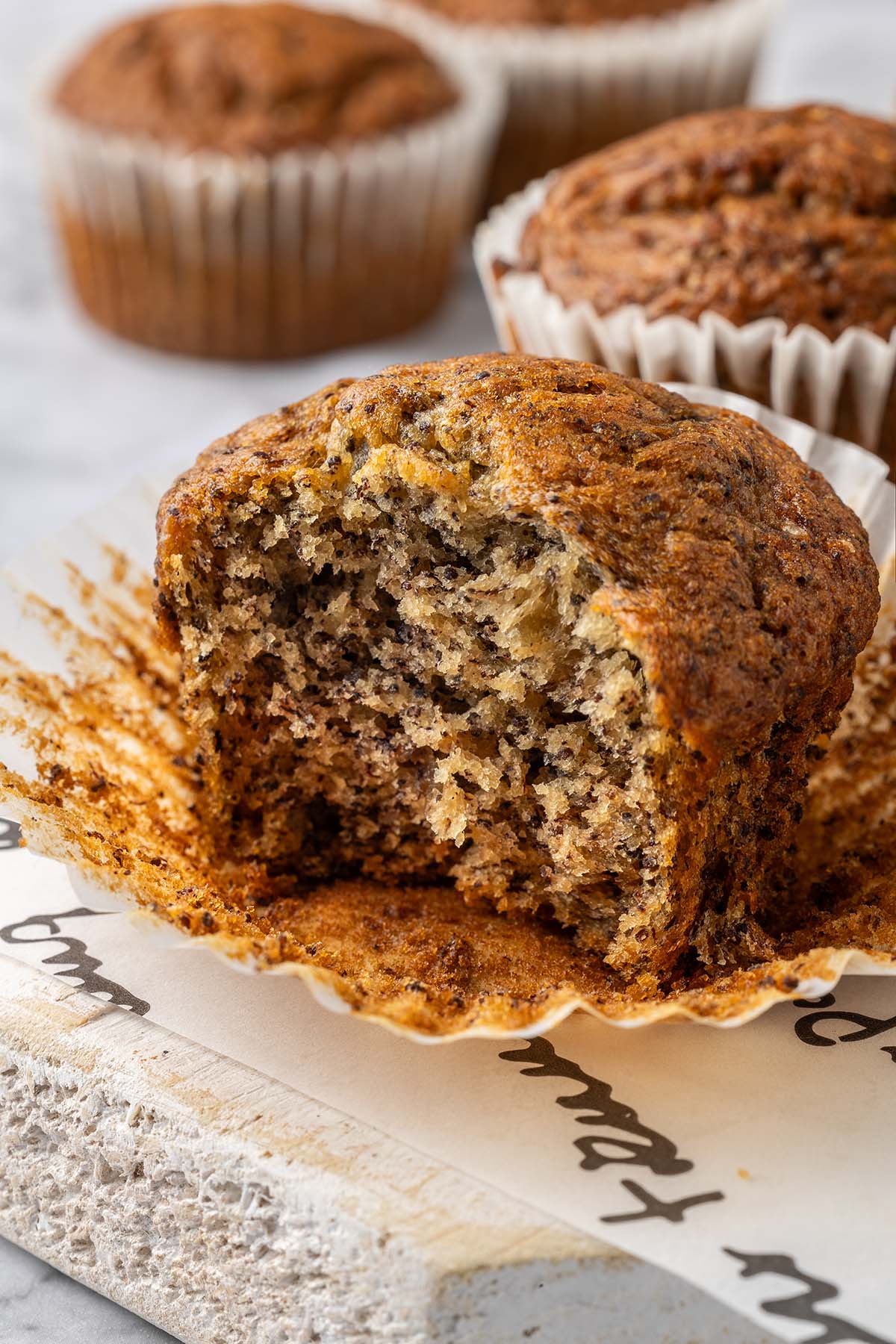 Banana Muffin with Poppy Seeds