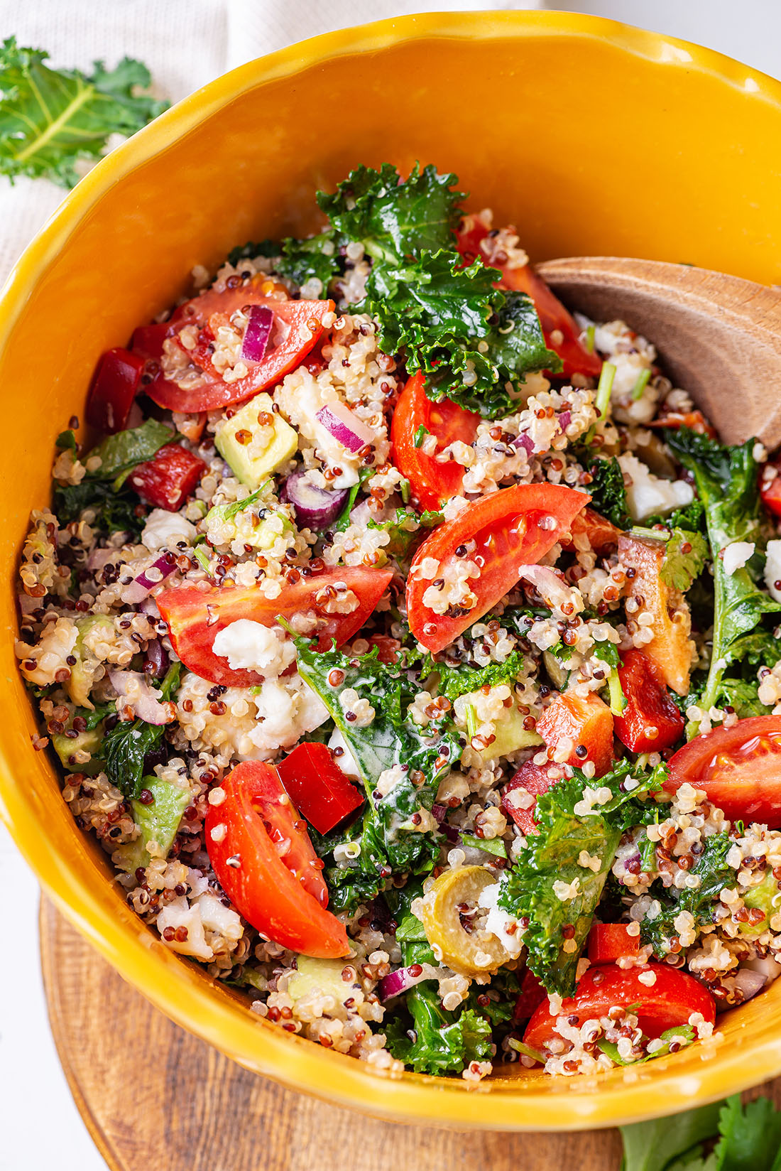 Mediterranean Quinoa Salad With Kale Willows Kitchen 6323