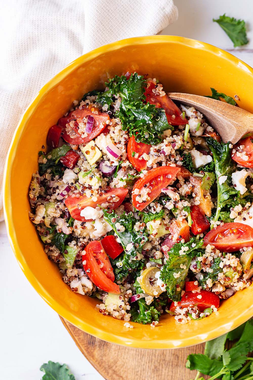 Mediterranean Quinoa Salad with Kale