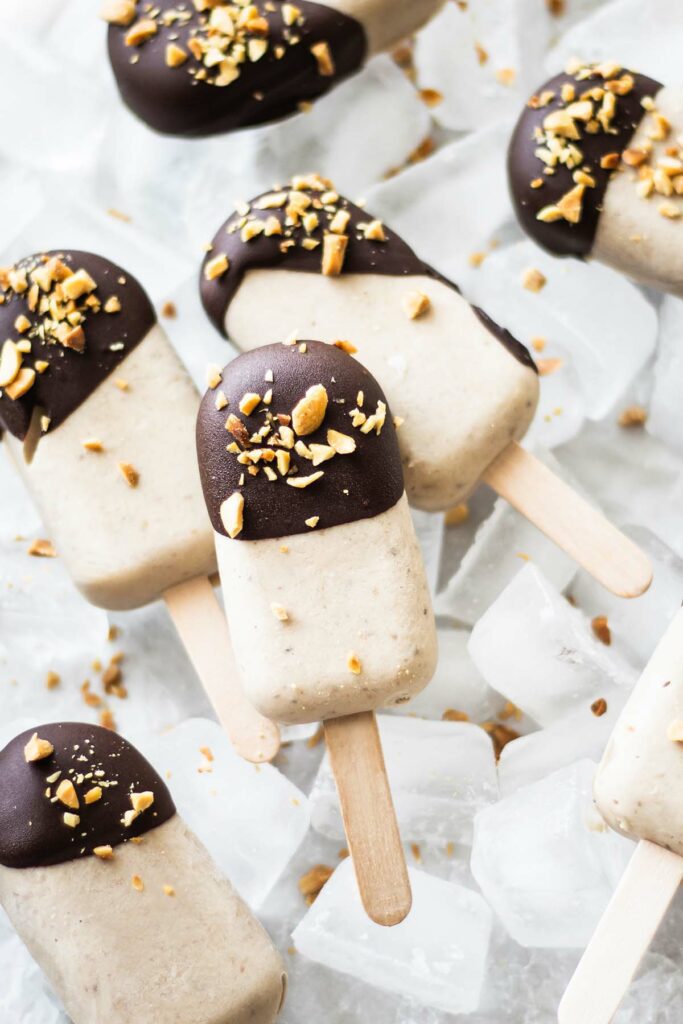 Sugarfree Peanut Butter Banana Popsicles (Easy and Healthy)
