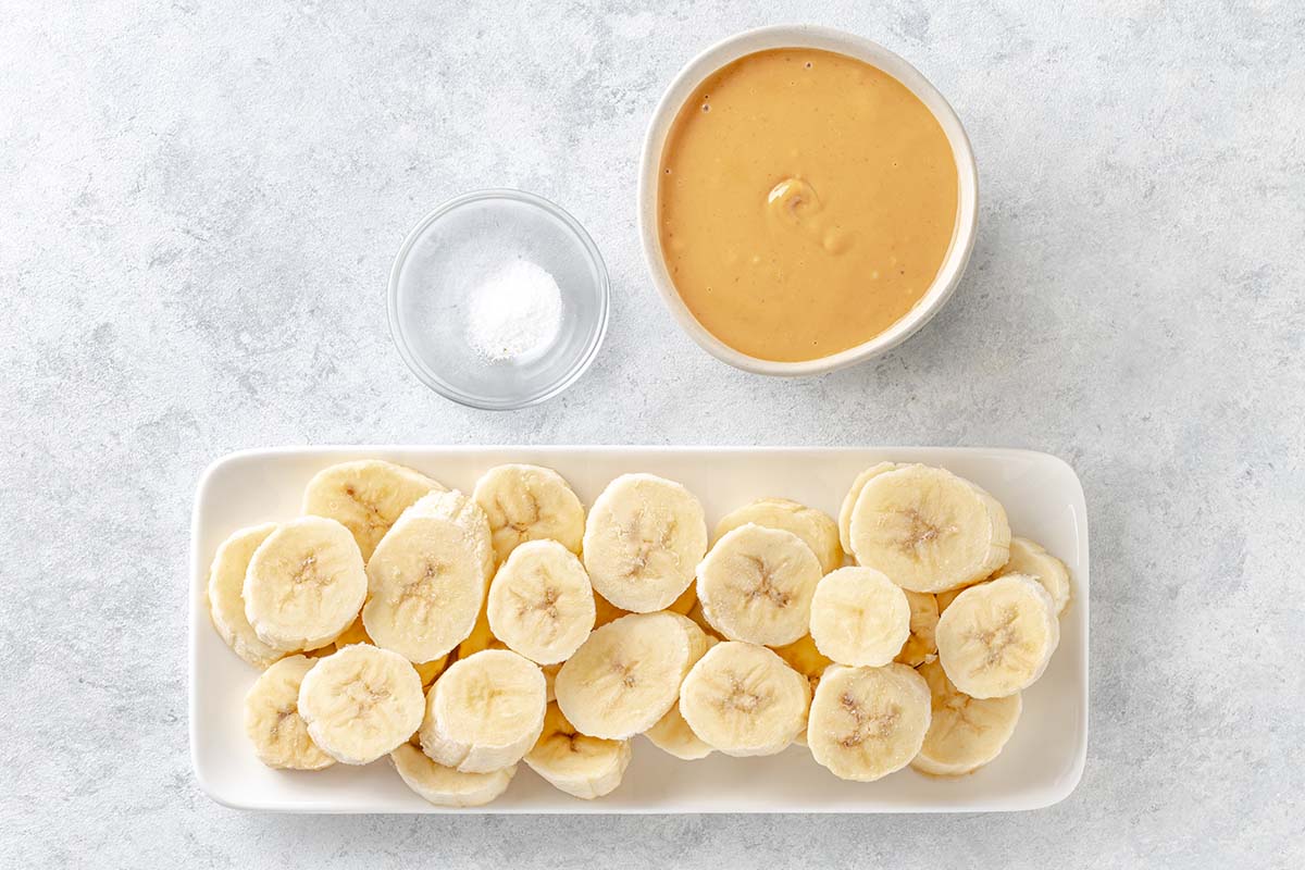 Ingredients for Peanut Butter Banana Popsicles