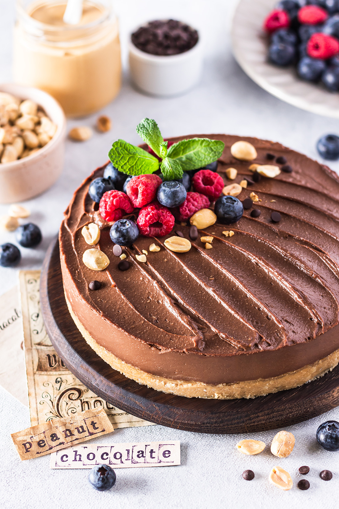 Chocolate Peanut Cheesecake