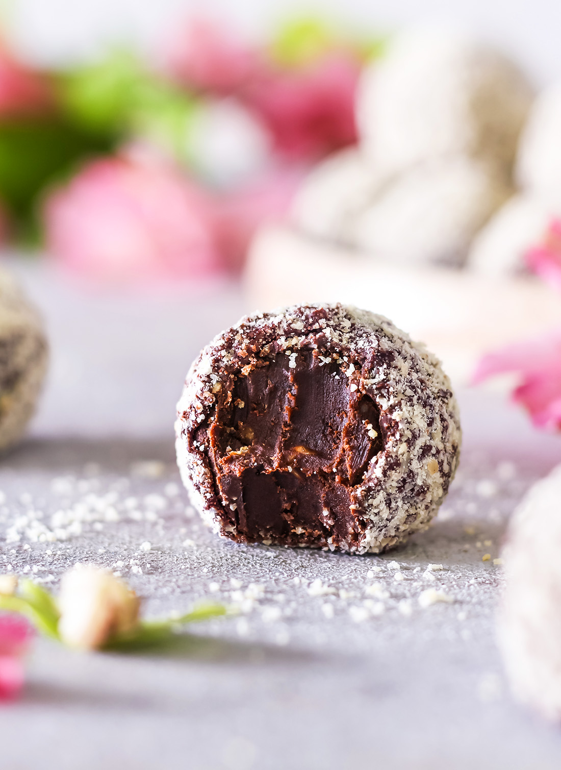 Chocolate Hibiscus Truffles