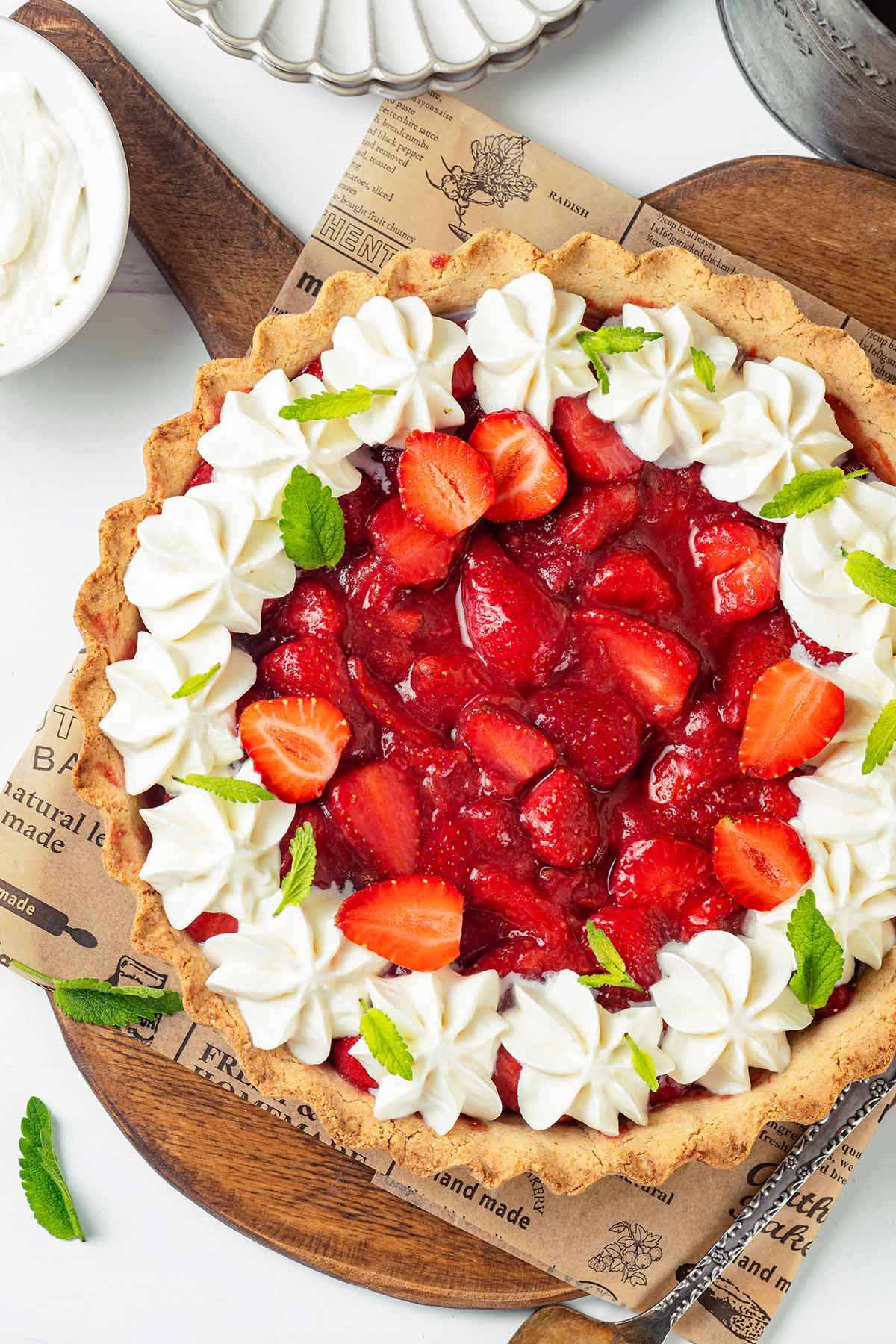 The Best Gluten-free Strawberry Pie (Vegan, No Jello)