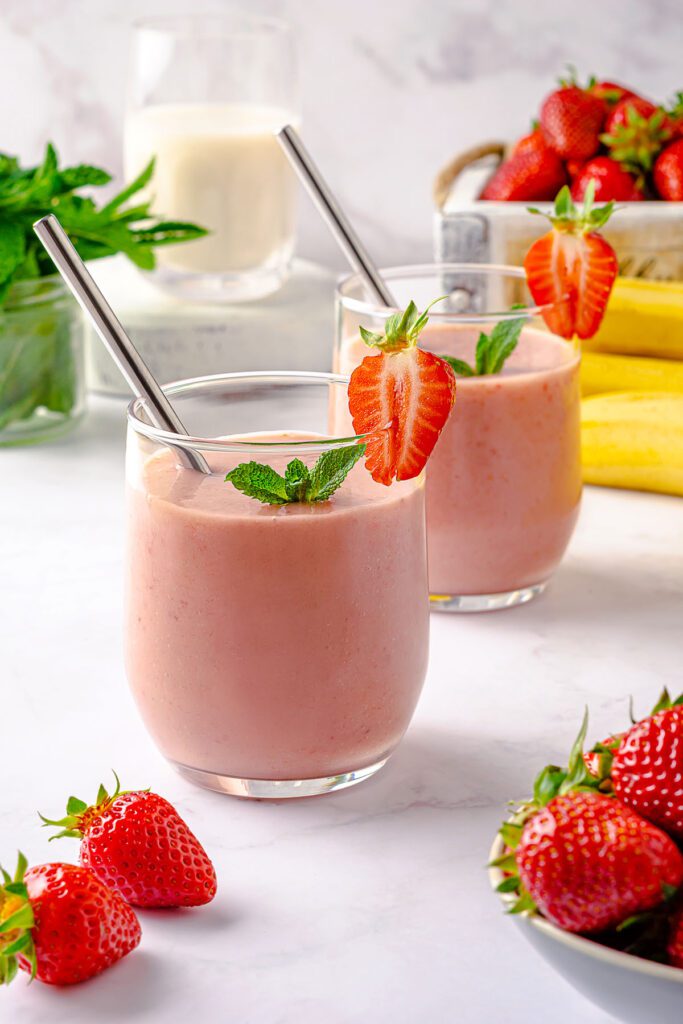 Strawberry Banana Avocado Smoothie