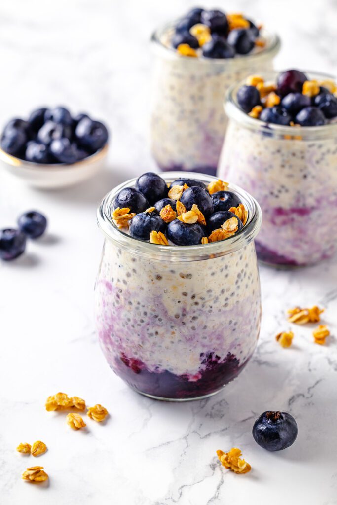 Blueberry Cheesecake Overnight Oats