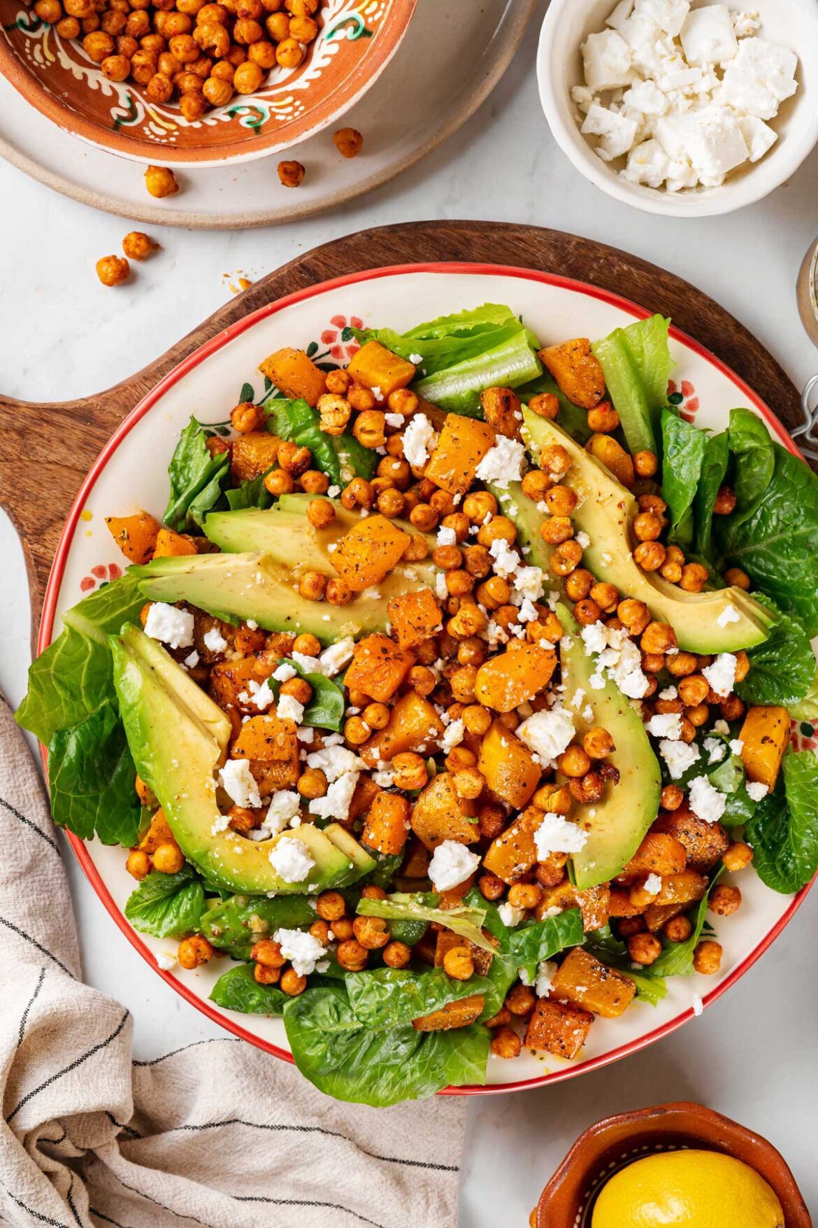 Roasted Pumpkin Chickpea Salad